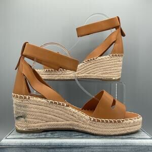 NEW Franco Sarto Women’s Callia Wedge Sandals Brown Size 11M